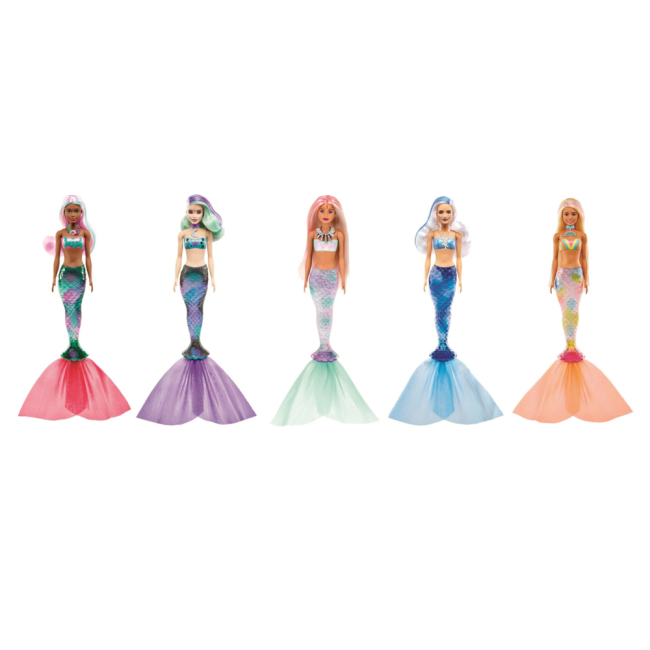 Ляльки - Лялька Barbie Color Reveal Mermaid Series Кольорове перевтілення S4 сюрприз (GTP43)#3