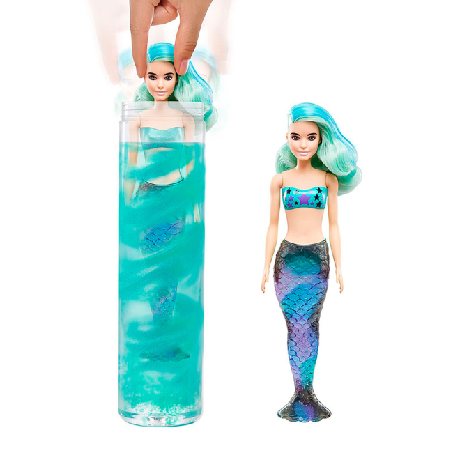 Ляльки - Лялька Barbie Color Reveal Mermaid Series Кольорове перевтілення S4 сюрприз (GTP43)#4