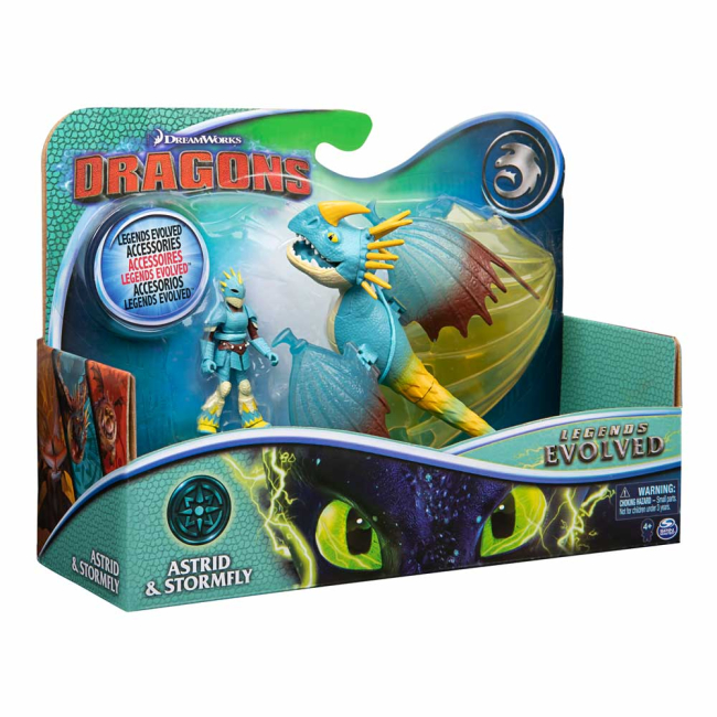 Фигурки персонажей - Набор Dragons Как приручить дракона 3 Дракон Громгильда и всадница Астрид (SM66621/6349)#4