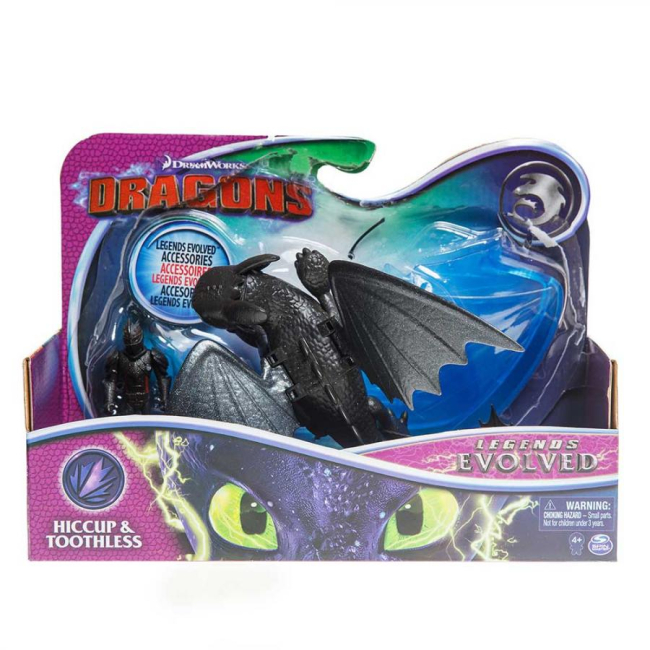 Набор Dragons Как приручить дракона 3 Дракон Беззубик и викинг Иккинг (SM66621/6370)#3