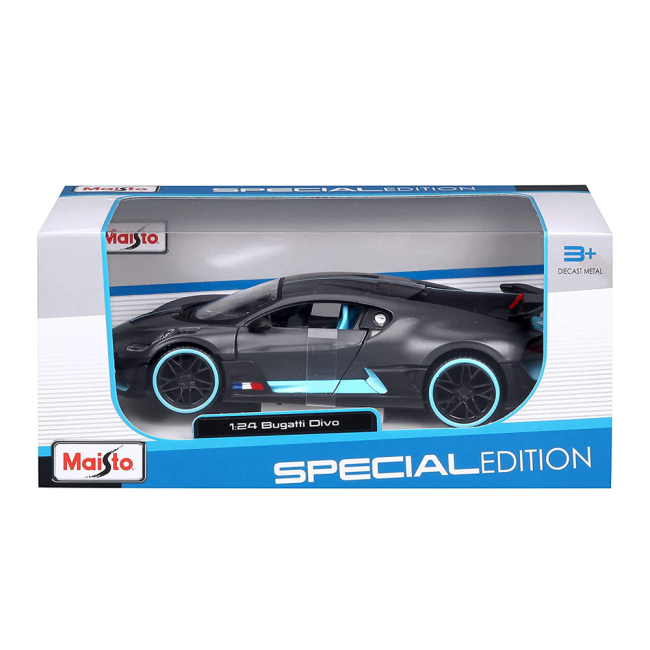 Автомодели - Автомодель Maisto Bugatti Divo 1:24 (31526 grey)#4