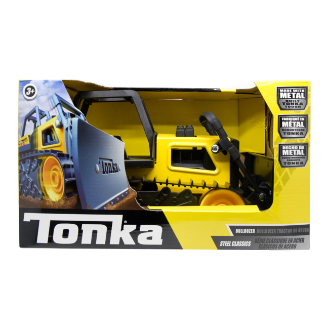 Транспорт і спецтехніка - Машинка Tonka Бульдозер Сталевий велетень 32 см (06027)#4