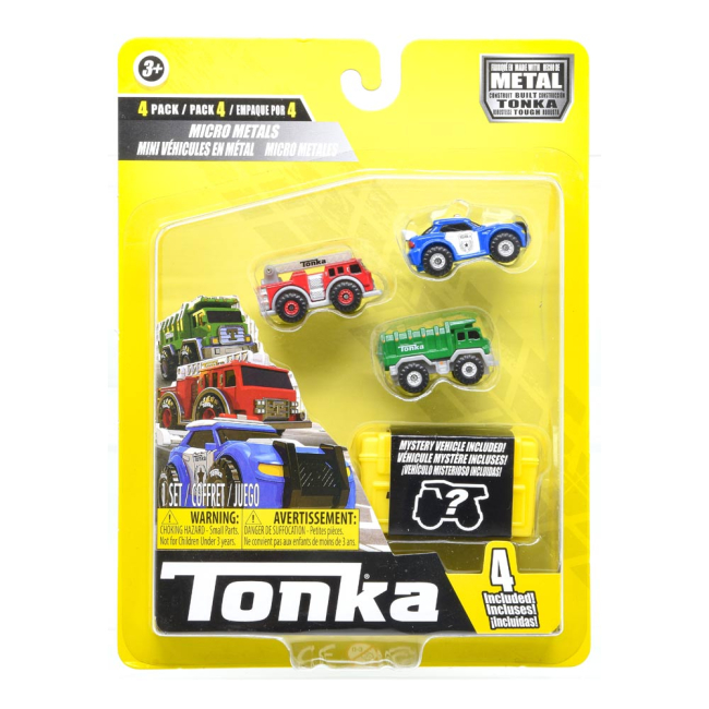 Транспорт і спецтехніка - Набір мікро машинок Tonka Міський транспорт металевий (06057)#2