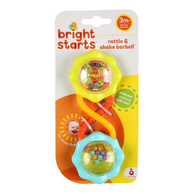 Погремушки, прорезыватели - Погремушка Bright Starts Rattle & Shake Barbell (8188) (74451081888)#2