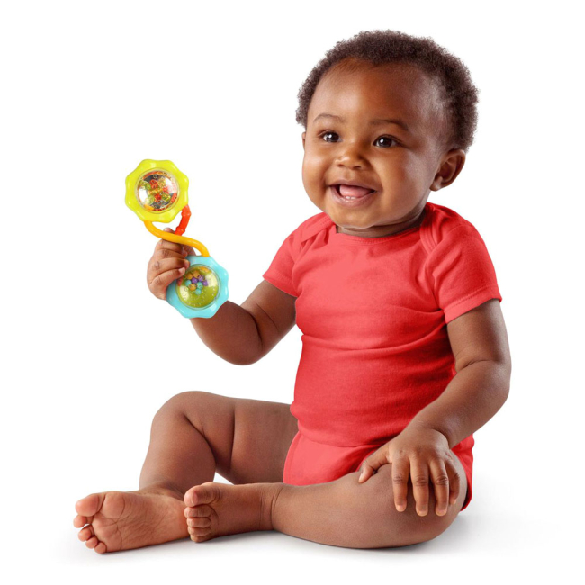 Погремушки, прорезыватели - Погремушка Bright Starts Rattle & Shake Barbell (8188) (74451081888)#3