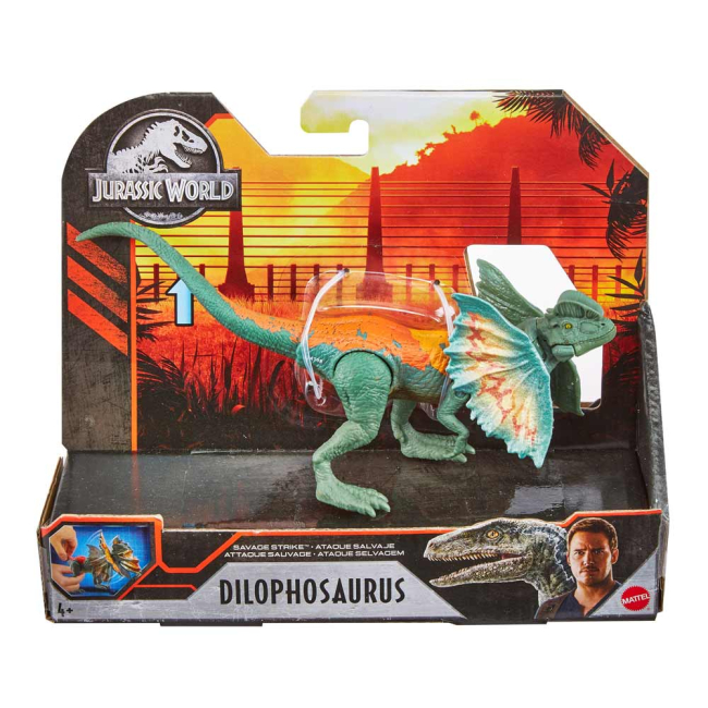 Фигурки животных - Фигурка динозавра Jurassic World 2 Дилофозавр (GCR54/GNJ21)#4