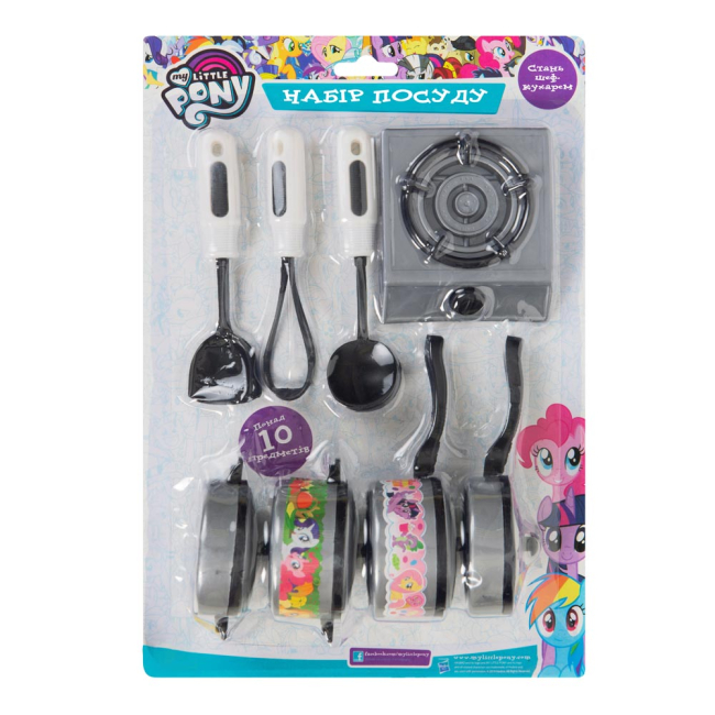 Дитячі кухні та побутова техніка - Набір посуду Перо My Little Pony Стань шеф-кухарем (121611)#3