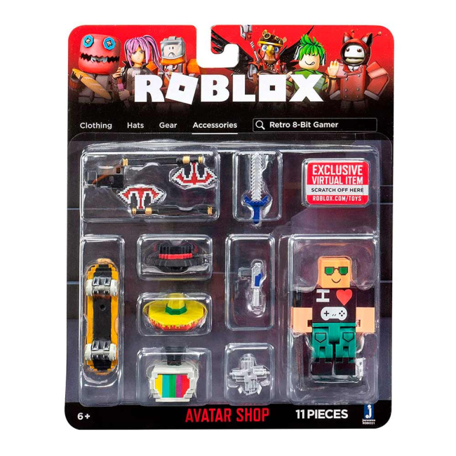 Фигурки персонажей - Игровой набор Jazwares Roblox Магазин аватаров Ретро 8 бит игрок (ROB0351)#4