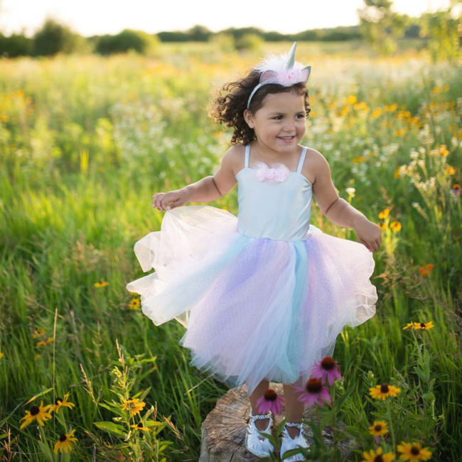 Костюми та маски - Набір Great Pretenders Unicorn dress Сукня та обруч на 5-6 років (70551)#2