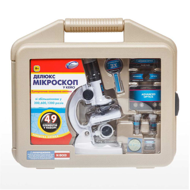 Научные игры, фокусы и опыты - Набор для опытов Eastcolight Микроскоп делюкс белый (ES8013)#3