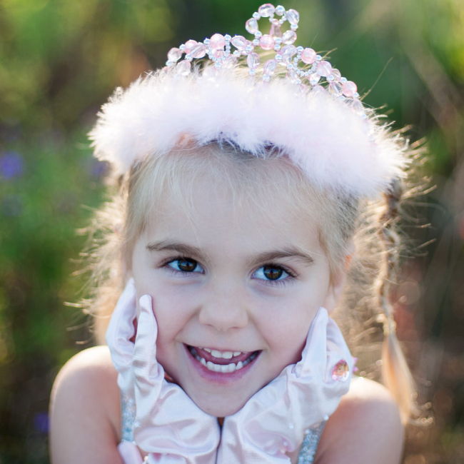 Біжутерія та аксесуари - Тіара Great pretenders Принцеса рожева зі сріблястим (11620)#2