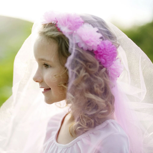 Біжутерія та аксесуари - Вінок з фатою Great Pretenders Flower Power (13750)#3