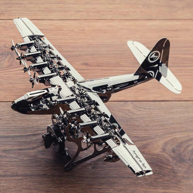 Конструктори з унікальними деталями - Механічний конструктор Time for machine Авіамодель Небесний Геркулес (T4M38018)#3