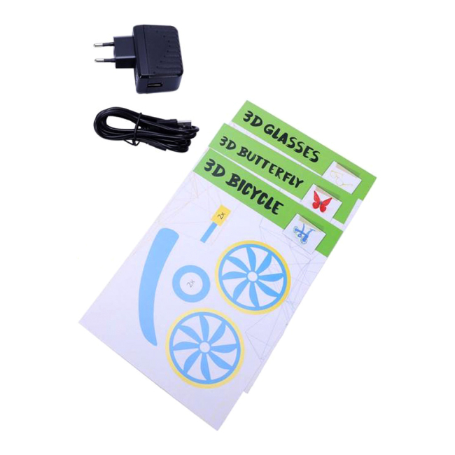 3D-ручки - 3D ручка Dewang D9 белая с аксессуарами (D_9_WHITE)#3