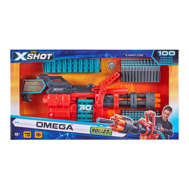 Помпова зброя - Швидкострільний бластер X-Shot Excel Omega (36430Z)#3