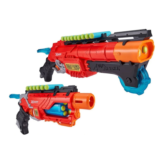 Помпова зброя - Набір швидкострільних бластерів X-Shot Dino Combo Pack з аксесуарами та 48 патронами (4859)#2