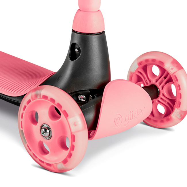 Самокати - Самокат YVolution Glider Kiwi рожевий (Y101260)#6