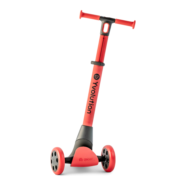 Самокаты - Самокат YVolution Glider Nua красный (Y101262)#3