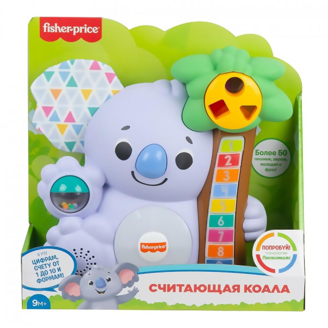Развивающие игрушки - Развивающая игрушка Fisher-Price Linkimals Считающая коала на русском (GRG60)#5