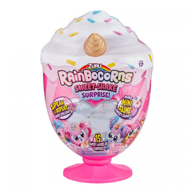 Мягкие животные - Мягкая игрушка-сюрприз Rainbocorns Sweet Shake Рейнбокорн-D со звуковыми эффектами (9212D)#2
