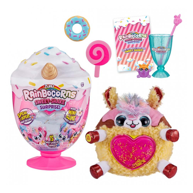 Мягкие животные - Мягкая игрушка-сюрприз Rainbocorns Sweet Shake Рейнбокорн-D со звуковыми эффектами (9212D)#3