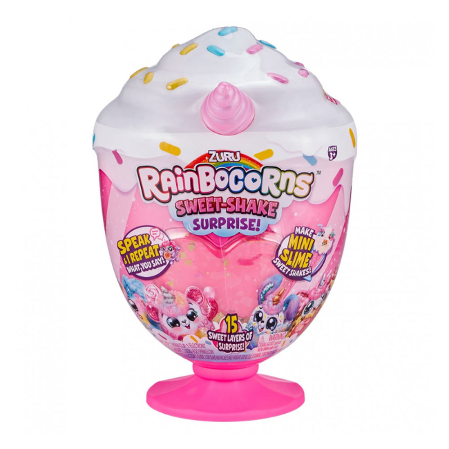 Мягкие животные - Мягкая игрушка-сюрприз Rainbocorns Sweet Shake Рейнбокорн-H со звуковыми эффектами (9212H)#2