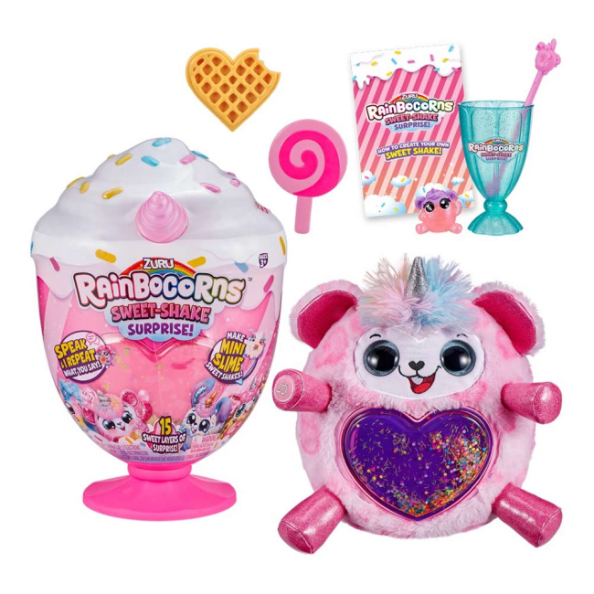 Мягкие животные - Мягкая игрушка-сюрприз Rainbocorns Sweet Shake Рейнбокорн-H со звуковыми эффектами (9212H)#3
