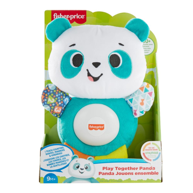 Развивающие игрушки - Мягкая игрушка Fisher-Price Linkimals Веселая панда на русском (GRG71)#3