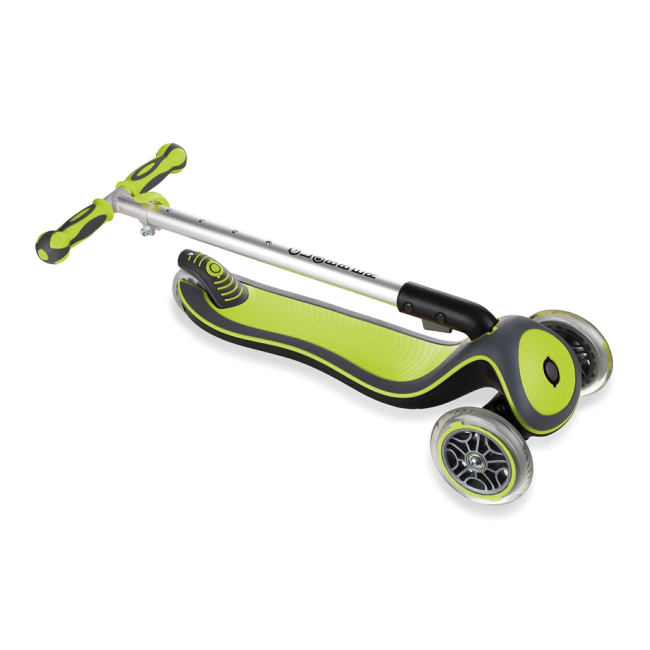 Самокаты - Самокат Globber Elite зелено-серый с подсветкой (449-106-3)#3