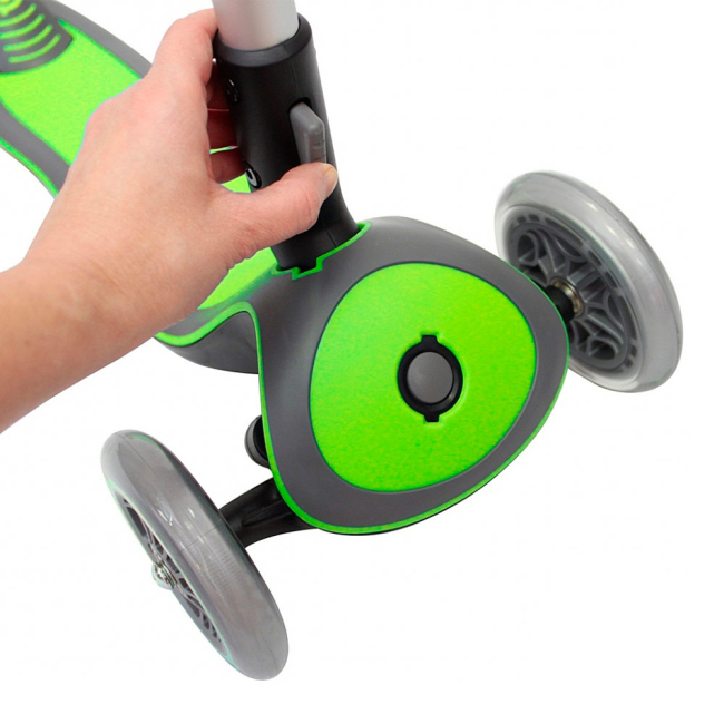 Самокаты - Самокат Globber Elite зелено-серый с подсветкой (449-106-3)#5