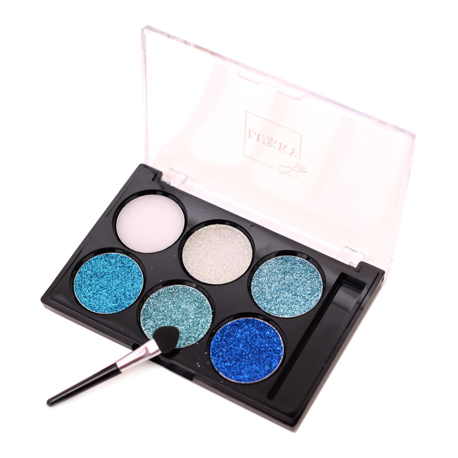 Косметика - Крем-тіні для повік Lukky 6 відтінків з блискітками (T16126)#2