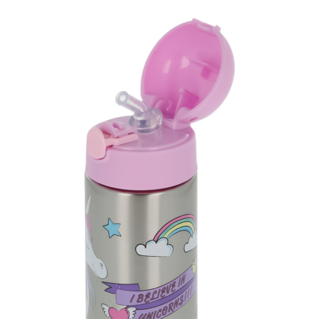 Пляшки для води - Пляшка для води Stor Disney Мінні Маус і єдиноріг 360 мл нержавіюча сталь (Stor-18860)#3