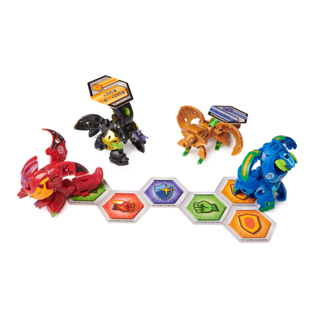 Фігурки персонажів - Набір Bakugan Armored Alliance Бакугани Фарол Гіллатор Пегатрикс і Горін зі зброєю (SM64444-6) (SM64444/SM64444-6)#2