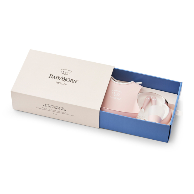 Товары по уходу - Набор для кормления BabyBjorn Baby dinner set розовый 5 предметов (7317680700643)#2
