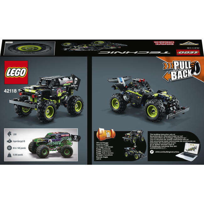Конструктори LEGO - Конструктор LEGO Technic Monster Jam Grave Digger (42118)#4