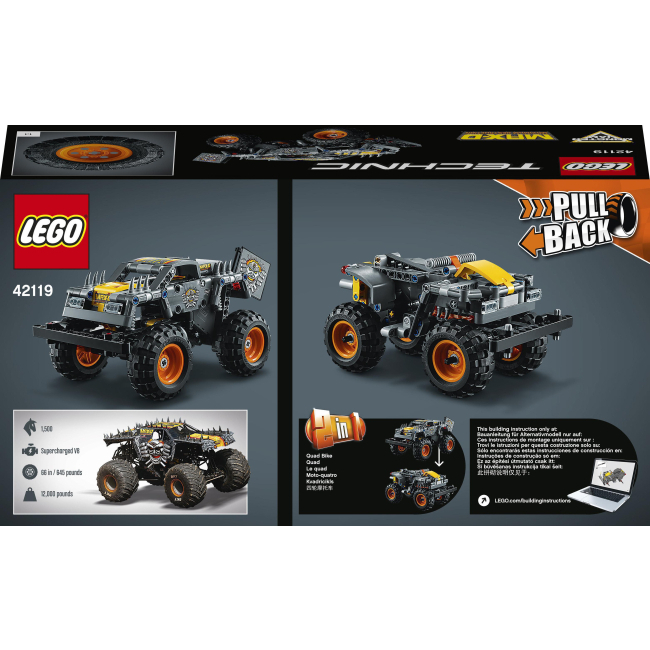 Конструкторы LEGO - Конструктор LEGO Technic Monster Jam Max-D (42119)#4