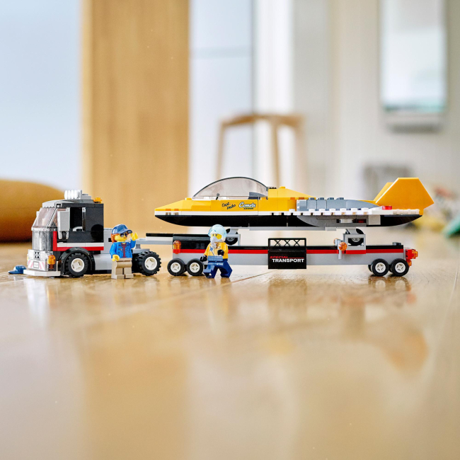 Конструкторы LEGO - Конструктор LEGO City Транспортировка самолёта на авиашоу (60289)#7