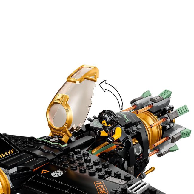 Конструкторы LEGO - Конструктор LEGO NINJAGO Скорострельный истребитель Коула (71736)#5