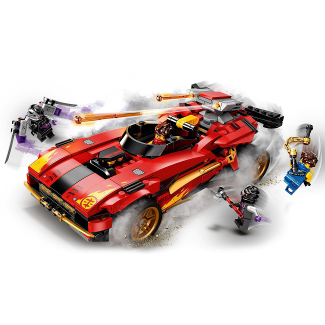 Конструктори LEGO - Конструктор LEGO NINJAGO Переслідувач ніндзя X-1 (71737)#4