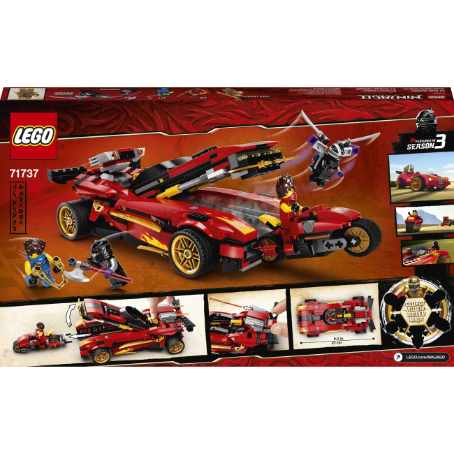 Конструктори LEGO - Конструктор LEGO NINJAGO Переслідувач ніндзя X-1 (71737)#5