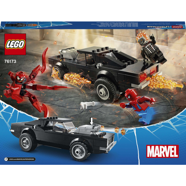 Конструкторы LEGO - Конструктор LEGO Super Heroes Marvel Spider-Man Человек-Паук и Призрачный Гонщик против Карнажа (76173)#6
