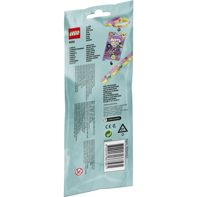 Набори для творчості - Набір LEGO DOTS Браслети для найкращих друзів «Морозиво» (41910)#4