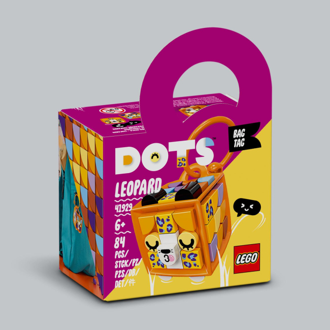 Брелоки - Конструктор LEGO DOTS Брелок «Леопард» (41929)#4
