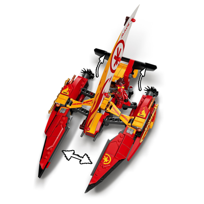 Конструкторы LEGO - Конструктор LEGO NINJAGO Морская битва на катамаране (71748)#4