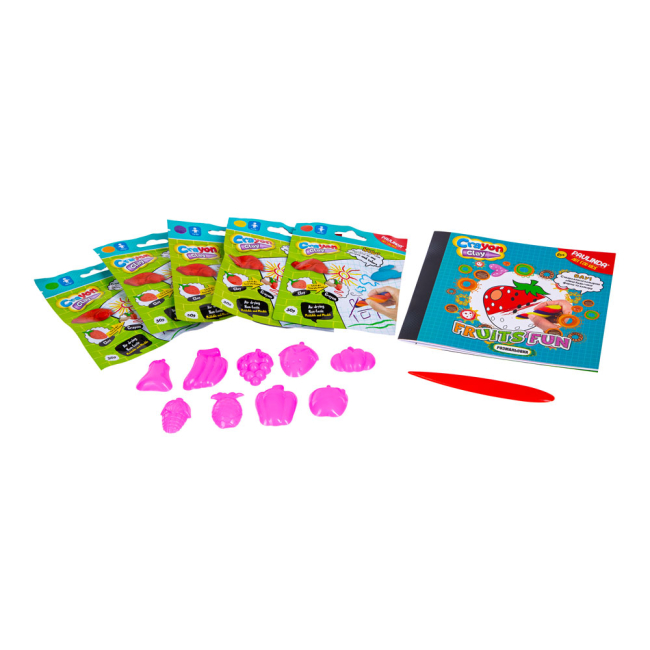 Канцтовари - Набір для творчості Paulinda Crayon clay Фрукти 2 в 1 (PL-194011) (560786)#2
