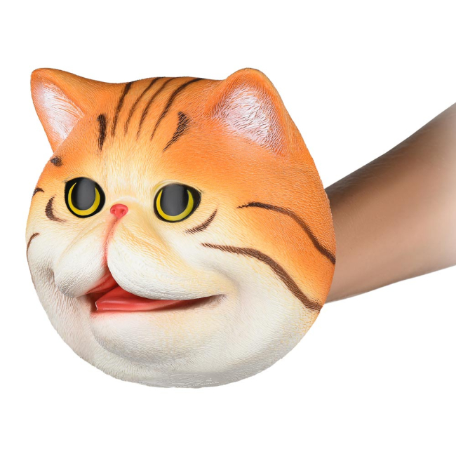 Фігурки тварин - Іграшка-рукавичка Same toy Рудий кіт (X326-R-UT)#2