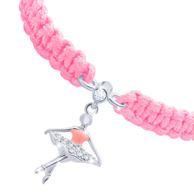 Ювелирные украшения - Браслет плетеный UmaUmi Балерина розовый (0010000017106)#2
