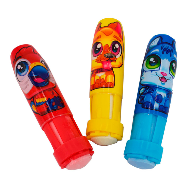 Канцтовары - Цветные мелки Scentos Веселые питомцы 3 цвета с держателем (13698)#2