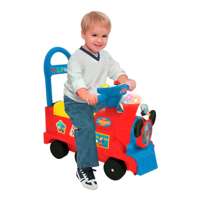 Толокари - Толокар Kiddieland Міккі Маус Паровозик-сортер з ефектами (054874)#4