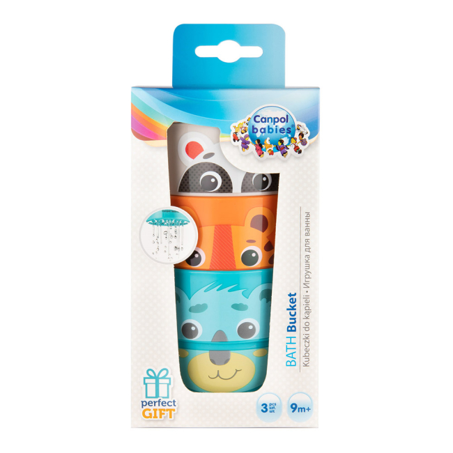 Игрушки для ванны - Кружечки для купания Canpol babies Hello Little 3 шт (56/000)#4